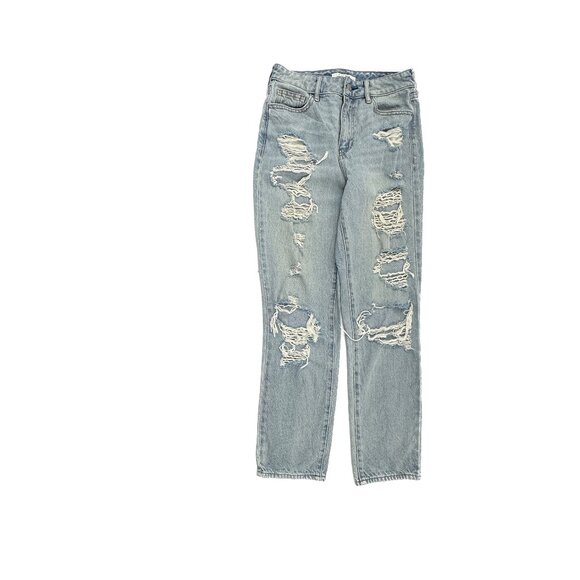 PacSun Distressed Mom Jeans Women's size 25 Medium Blue Denim Jeans - Picture 1 of 5